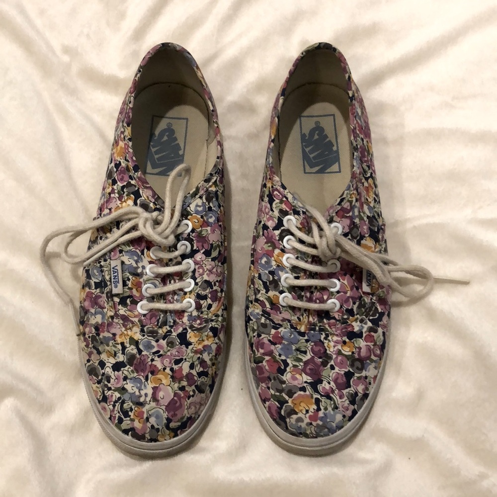 Floral print vans